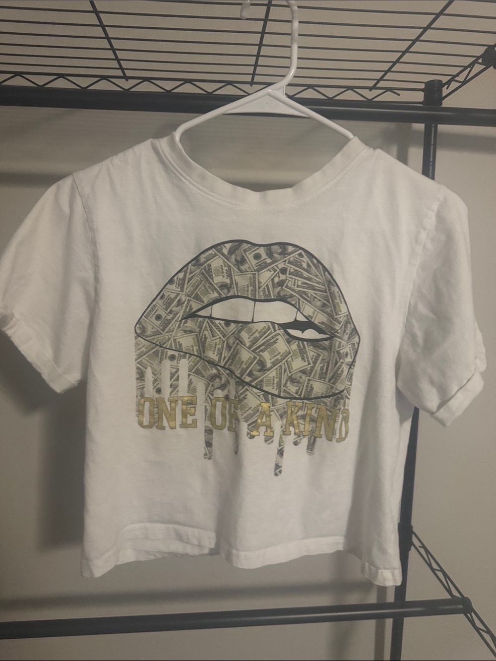 Electric Family White Kids Tee with Money Lip Graphic
